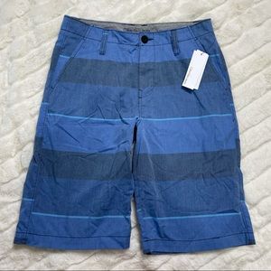Calvin Klein Blue Stripe Board Shorts Sz 16 NWT